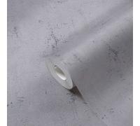 Papel Tapiz Con Acabado Neutro En Estilo Industrial - Gris