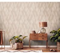 Papel Tapiz Con Diseño Gráfico De Rombo - Beige, Marrón