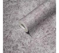 Papel Tapiz Con Efecto Metálico Brillante - Gris, Plata, Marrón