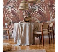 Livingwalls Travel Styles - Papel pintado no tejido (1,59 m x 2,80 m), color rojo y beige