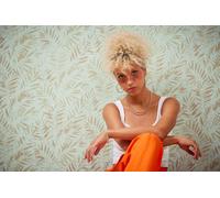 Livingwalls Travel Styles - Papel pintado para pared, diseño de plantas en color turquesa y dorado, para diferentes habitaciones, 10,05 m x 0,53 m