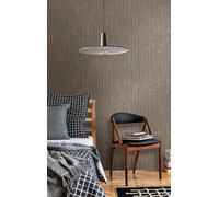 Papel Tapiz Con Patrón De Líneas En Forma De Olas - Negro, Naranja, Bronce