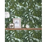Papel Tapiz Con Patrón De Monstera De MICHALSKY - Verde
