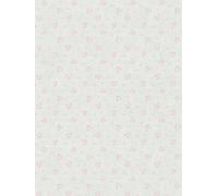 Papel Tapiz Con Patrón Floral En Estilo Shabby Chic - Gris, Rosa, Blanco