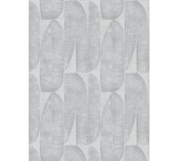 Papel Tapiz Con Patrón Geométrico De Hojas - Gris