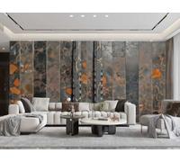 Papel Tapiz De Arte Moderno, Pintura De Mármol De Roca Negra A Rayas, TV, Sofá, Fondo, Pared, Dormitorio, Sala De Estar, Mural De Estudio,3D,150x105cm