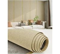 Papel tapiz de despegar y pegar, paneles de pared de lino, paneles de aislamiento térmico insonorizados para paredes interiores, decoración suave de dormitorio