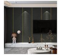 Papel tapiz de despegar y pegar, paneles de pared de lino, paneles de aislamiento térmico insonorizados para paredes interiores, decoración suave de dormitorio