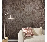 Papel Tapiz De Hojas De Bronce Metalizado Erismann 1047648 Rollo De 10m