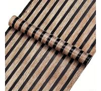 Papel tapiz de listones de madera, solución transformadora para decoración de pared con proceso de fácil extracción, 45 cm x 10 m (té y té)