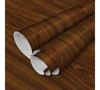 Papel tapiz de madera en relieve para renovaci?n del hogar, 40 x 100 cm, para escritorio, resistente al agua, antiara?azos, estilo europeo, con borde