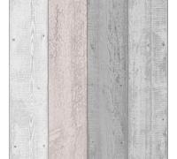 Arthouse Rústico Madera Pintada Panel Efecto Papel Pintado Gris / Blush 902809