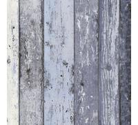 A.S. Création Papel pintado 8550-60 Panel de madera envejecida Azul 10,05 m x 0,53 m