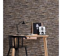 Piedra Natural Pizarra Papel Pintado 10m A. S. Creación (9142-17) con Textura