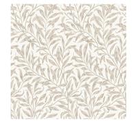 Papel tapiz de vinilo con ramas verdes, autoadhesivo for muebles y armarios, color beige, for decoración paredes del hogar(Color 03)