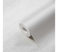 Papel Tapiz Decorativo Con Patrón Texturizado - Blanco