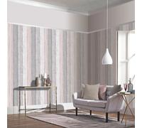 Arthouse Rústico Madera Pintada Panel Efecto Papel Pintado Gris / Blush 902809