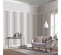 Arthouse Rústico Madera Pintada Panel Efecto Papel Pintado Gris / Blush 902809