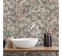 Erismann Papel tapiz Blossom Trébol 10415-10 – Vinilo texturizado botánico floral hojas rosas