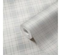 A.S. Création Maison Charme 390722 - Papel pintado (10,05 x 0,53 m), diseño de cuadros, color rosa y blanco