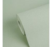 Papel Tapiz Estilo Natural, Uni Con Patrón Estructural - Verde, Blanco