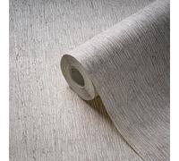 Papel Tapiz Estructurado Levemente En Aspecto De Yeso - Beige, Crema, Plata