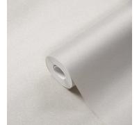 Papel Tapiz Estructurado Uni Con Aspecto De Lino - Crema, Gris, Blanco