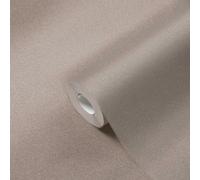 Papel Tapiz Estructurado Unicolor Con Aspecto De Lino - Marrón