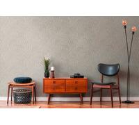 Papel Tapiz Étnico Con Patrón Texturizado Y Efecto Mosaico - Gris, Beige