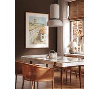 Papel Tapiz Exclusivo Con Superficie Texturada - Marrón, Metálico