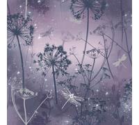 Arthouse Papel pintado Fantasía Caballitos del Diablo 692306 Purpurina Violeta