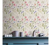 Papel Tapiz Floral Beige AS Creation 38901-2 Casa De Turnowsky Flores Botánicas