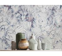 Papel Tapiz Floral Blanco 368x254cm Diseño De Cocina Jardín Flores Dormitorio