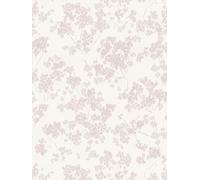 Papel Tapiz Floral Con Patrón Floral - Blanco, Rosa