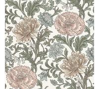 Azul Marino Salisbury Papel Pintado Floral 552577 Rasch 10m Rollo Estilo Vintage