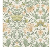 Papel Tapiz Floral - Varios Diseños Y Colores - Flores Rosas Pájaros Naturaleza