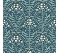Papel Tapiz Floral - Varios Diseños Y Colores - Flores Rosas Pájaros Naturaleza