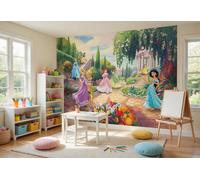 Papel Tapiz Foto Disney Mural Princesas Niñera Dormitorio Jasmine Ariel Belle