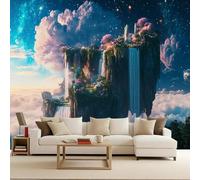 Papel Tapiz Fotográfico 100x70 cm Hielo Castillo Jardín Colgante 3D Murales Tejido No Tejido Mate Póster Moderna Fotomurales Para Cuarto de Niño Salón Dormitorio Oficina Decoración de Pared