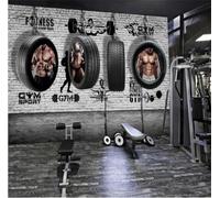 Papel Tapiz Fotográfico 3D Chico Guapo Del Gimnasio De Boxeo Papel Pintado Panorámico,Murales Decoración Pared Para Cuarto De Niño,Salón,Oficina-200X140Cm