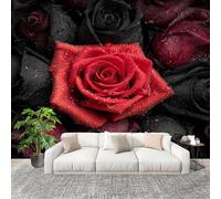 Papel Tapiz Fotográfico 3d GóTico Alta DefinicióN Rosa - Papel Pintado Pared Interior Panorámico, Rojo Póster Gigante de Pared Personalizado 3D Para Salón o Dormitorio 400x280 cm