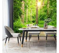 Papel Tapiz Fotográfico 3D Sendero Forestal Soleado Con Vegetación Papel Pintado Panorámico,Murales Decoración Pared Para Cuarto De Niño,Salón,Oficina-430X300Cm