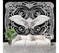 Papel Tapiz Fotográfico Abstracto GeometríA Runas MíSticas - Papel Pintado Pared Interior Panorámico, Blanco Póster Gigante de Pared Personalizado 3D Para Salón o Dormitorio 350x256 cm