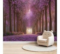 Papel tapiz fotográfico botánico y floral para sala de estar, mural de pared, árbol de flores del bosque, papel tapiz fotográfico para dormitorio, pared y restaurante, telón de fondo artístico grande