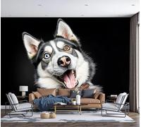 Papel Tapiz Fotográfico Lengua De Ronquido Saliendo Murales, Póster Retrato Realista De Animal Mural De Pared Papel Tapiz Fotográfico, 300x210cm Papels Pintado Tela de Seda Para Sala De Estar