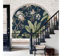 Papel tapiz fotográfico muro de Plantas y flores tropicales 300x210cm tissu non tissé Fondo De Pantalla XXL Moderna Decoración De Pared Sala Cuarto Oficina Salón,Ramas, hojas, ramas y flores