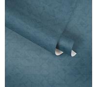 Papel Tapiz Geométrico De Facetas - Azul