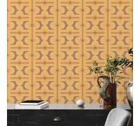 Marrón Geométrico Pintado Diamante Retro 39533-4 AS Creation Decoración Interior