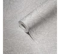 Papel Tapiz Gráfico Con Patrón Abstracto De Triángulos - Gris, Plata