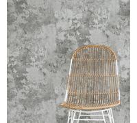 Grandeco Tempera Hormigón Industrial Piedra Efecto Vintage Papel Pintado Gris